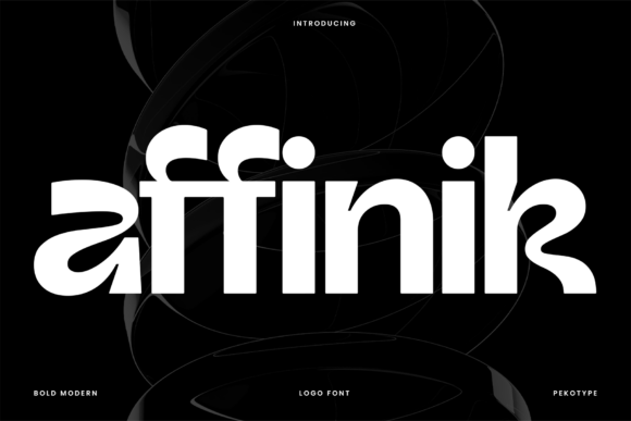 Affinik: A Modern Typeface for Small Business Branding