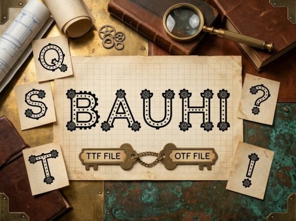 Bauhi Display Font for Bold Web Design