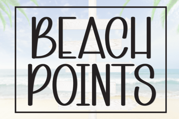 Beach Points: A Warm Handwritten Display Font