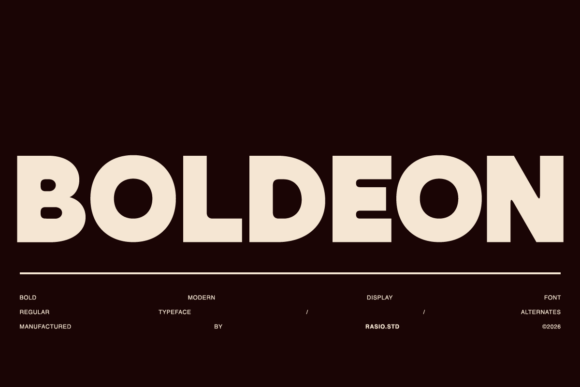 Boldeon Typeface for Bold Maker Branding