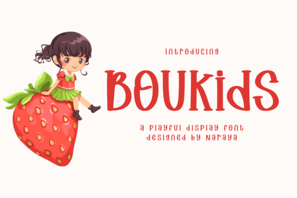 Boukids: A Playful Display Font for Branding