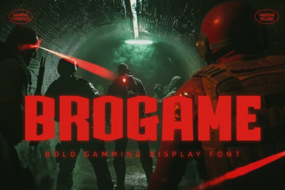 Brogame: A Bold Display Typeface for Modern Editorial Design