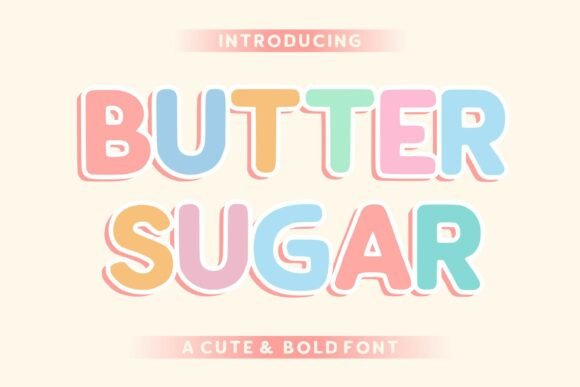 Butter Sugar Font for Sweet Branding