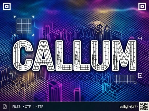 Callum: A Bold Display Font for Modern Makers