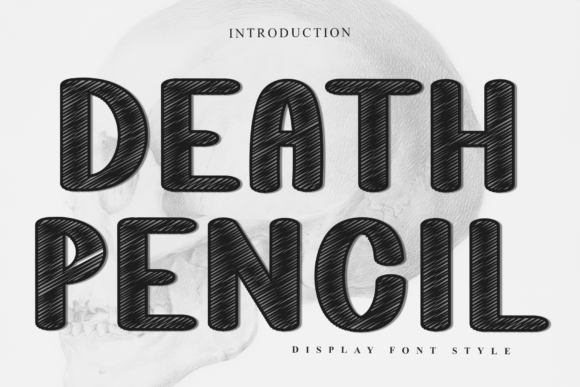 Death Pencil: A Festive Display Font for Holiday Design