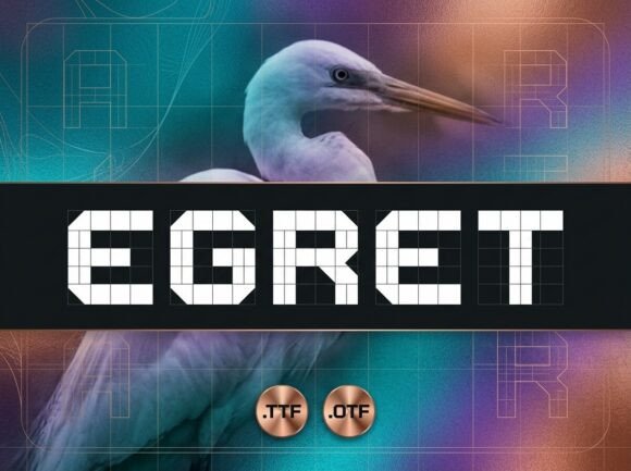 Egret: The Precision Display Font for Modern Makers