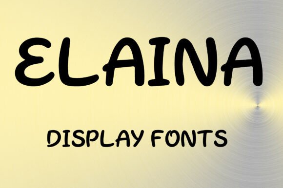 Elaina: A Playful Display Font for Modern Branding