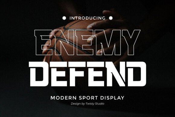 Enemy Defend: A Bold Typeface for Modern Editorial Design
