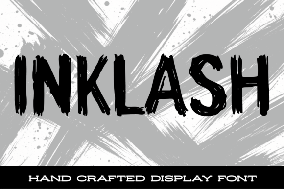 Inklash: Bold Hand-Brushed Display Font for Web