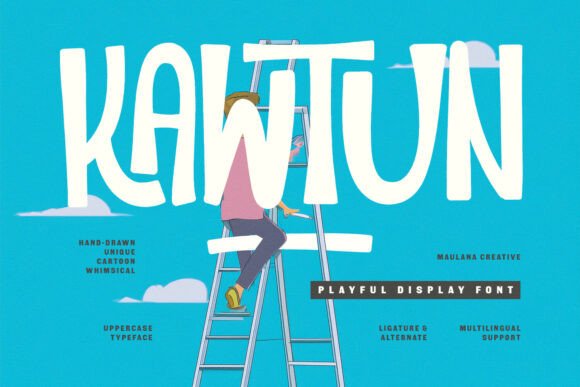 Kawtun Typeface for Playful Branding