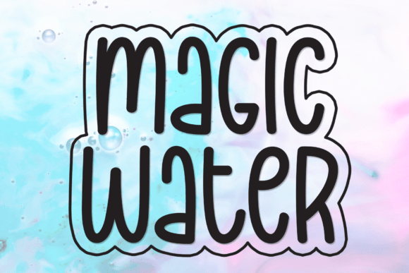 Magic Water: A Handwritten Display Font for Editorial Charm