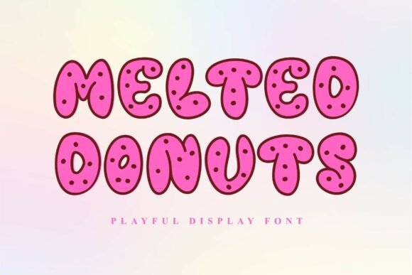 Melted Donuts Typeface for Editorial Design