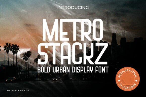 Metro Stackz: A Bold Display Font for Modern Web Design