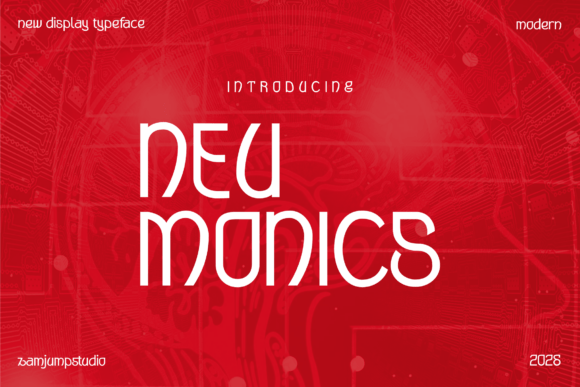 Neumonics: A Futuristic Display Font for Modern Makers