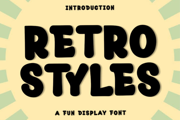 Retro Styles Typeface for Festive Branding