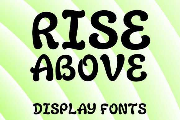 Rise Above: A Retro Display Font for Bold Branding