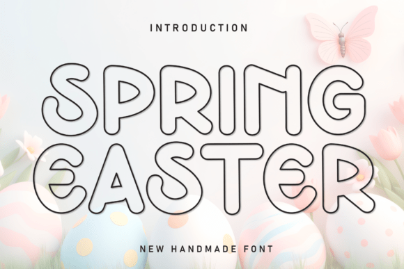 Spring Easter: A Handwritten Display Font for Editorial Warmth
