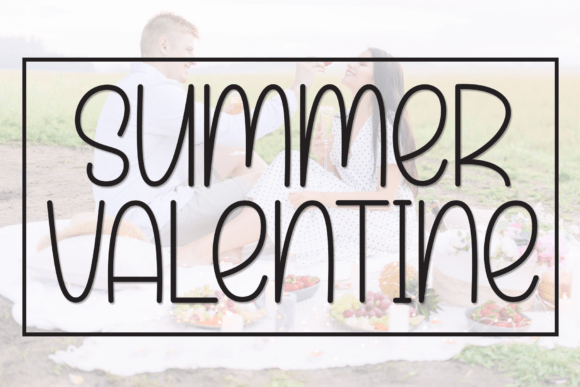 Summer Valentine: A Playful Display Font for Editorial Design