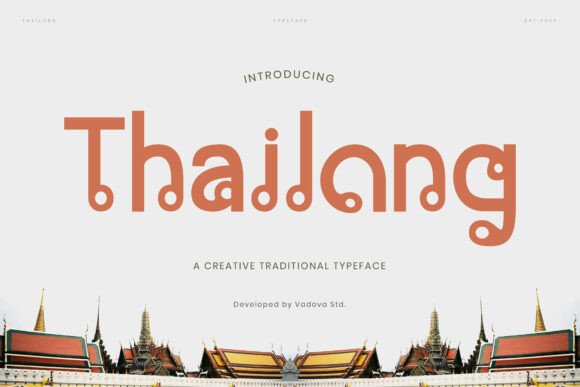 Thailong: A Decorative Display Typeface for Editorial Design