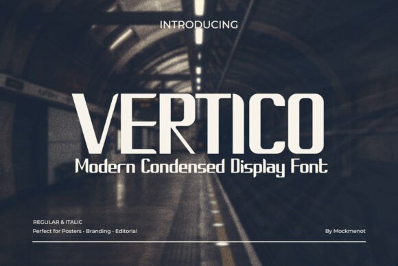 Vertico: A Modern Typeface for Bold Editorial Headers